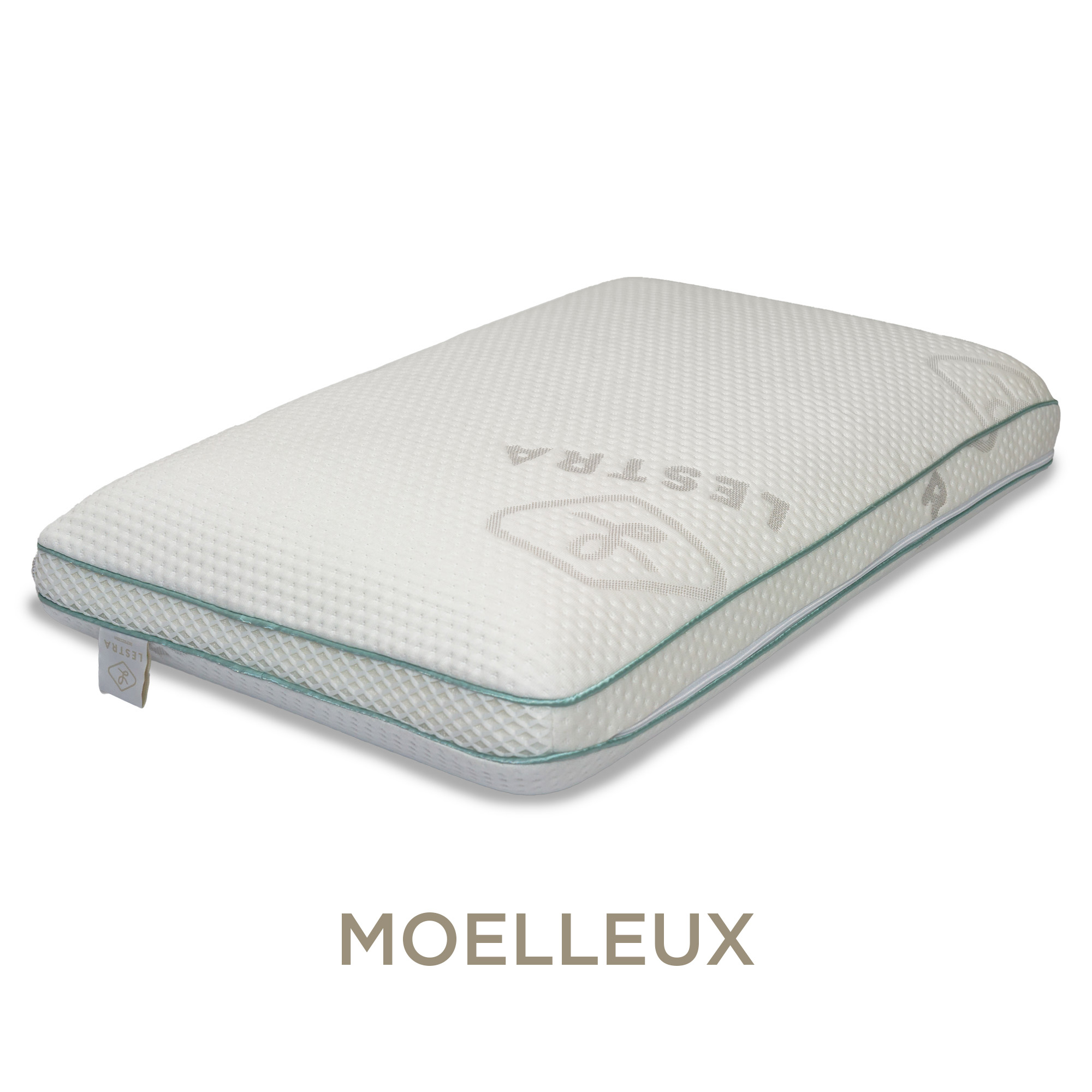 Oreiller Moelleux Mémoire de Forme Fjord  – Mal de Nuque 40x60 – Image 1
