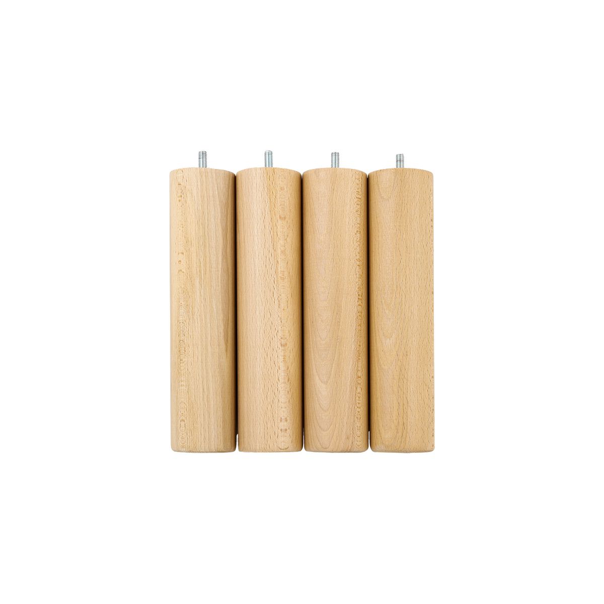 Jeu-de-4-pieds-rond-naturel Jeu de 4 pieds ronds naturel