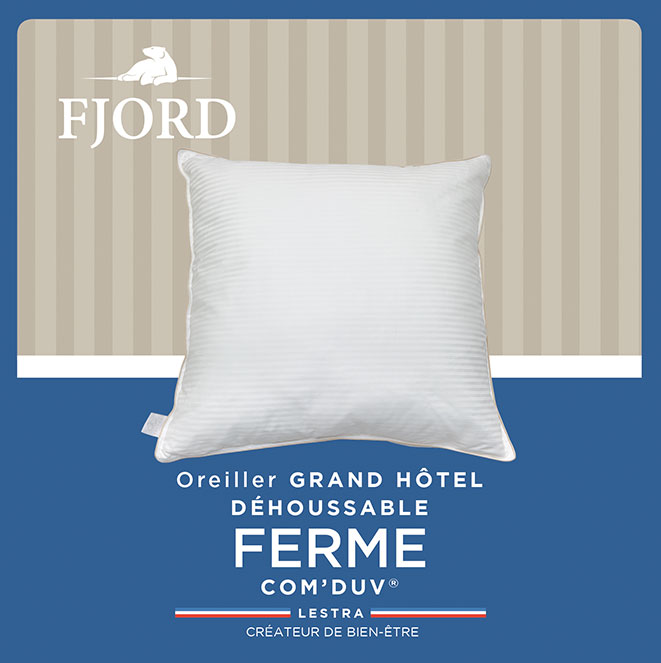 Oreiller FJORD Grand Hôtel Déhoussable ferme