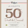 Couette 50% duvet de canard