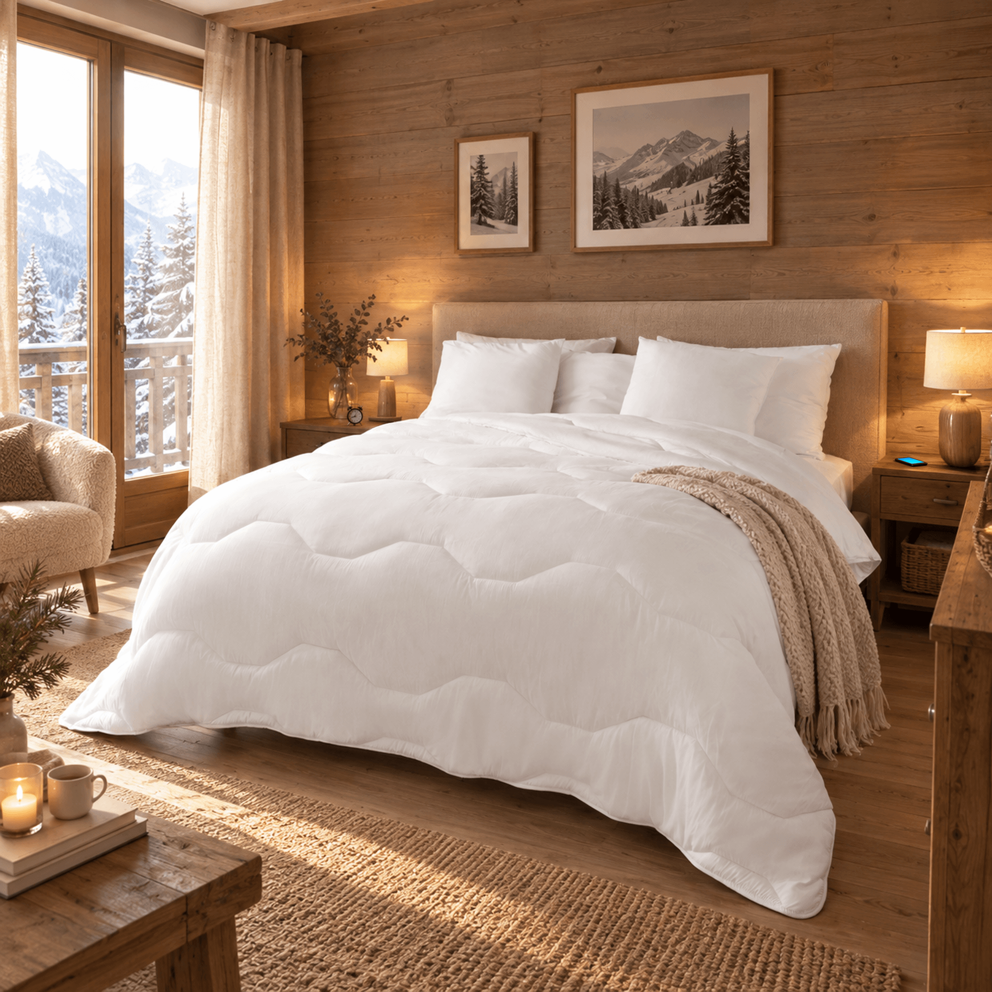 Couette Tempérée Microfibre 300g/m² | LESTRA Essentiel – Image 5