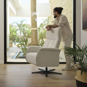 Fauteuil Pivotant Relax Gala – Fauteuil Design avec Appui-tête Inclinable