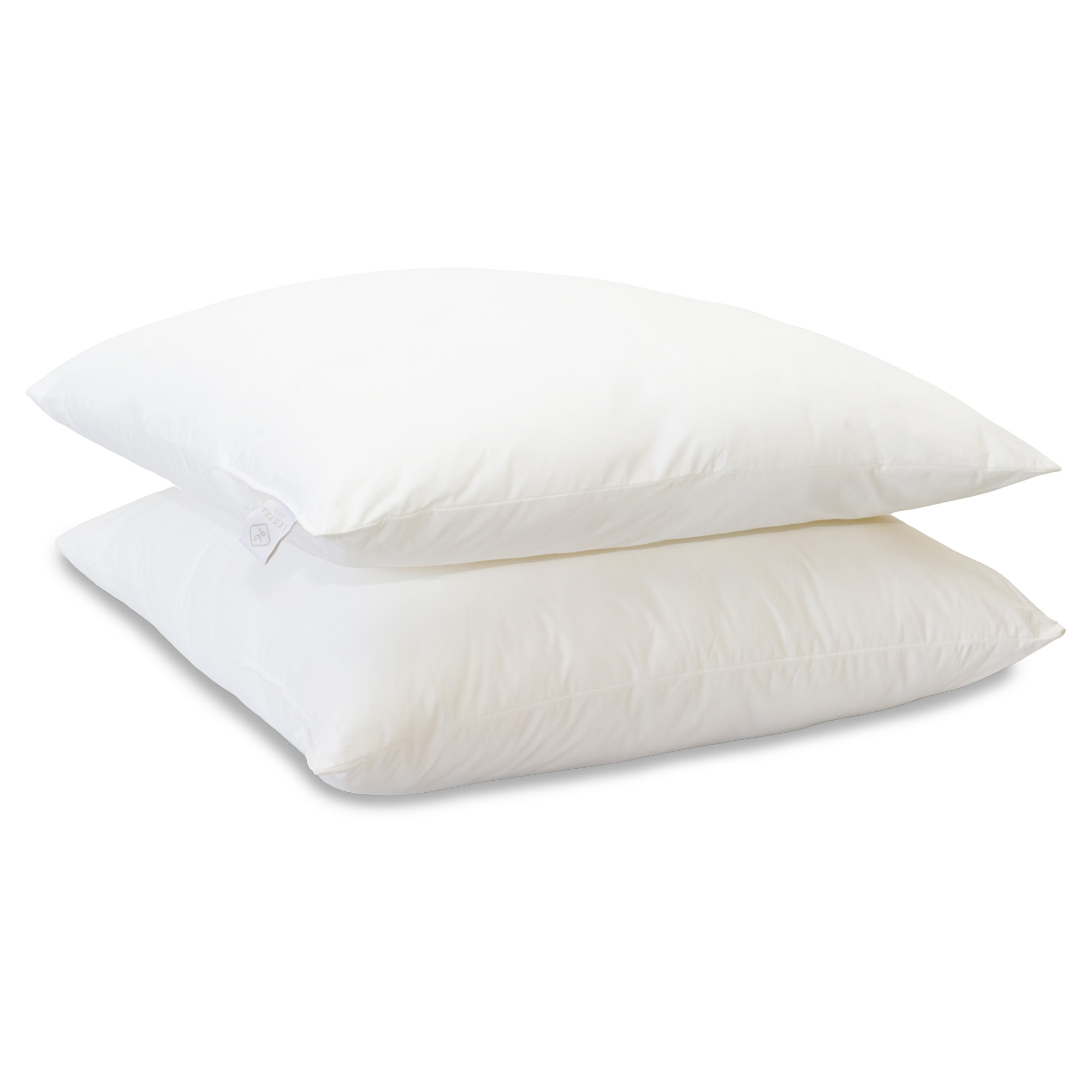 Lot de 2 Oreillers Percale Coton LESTRA | Marra Literie – Image 1
