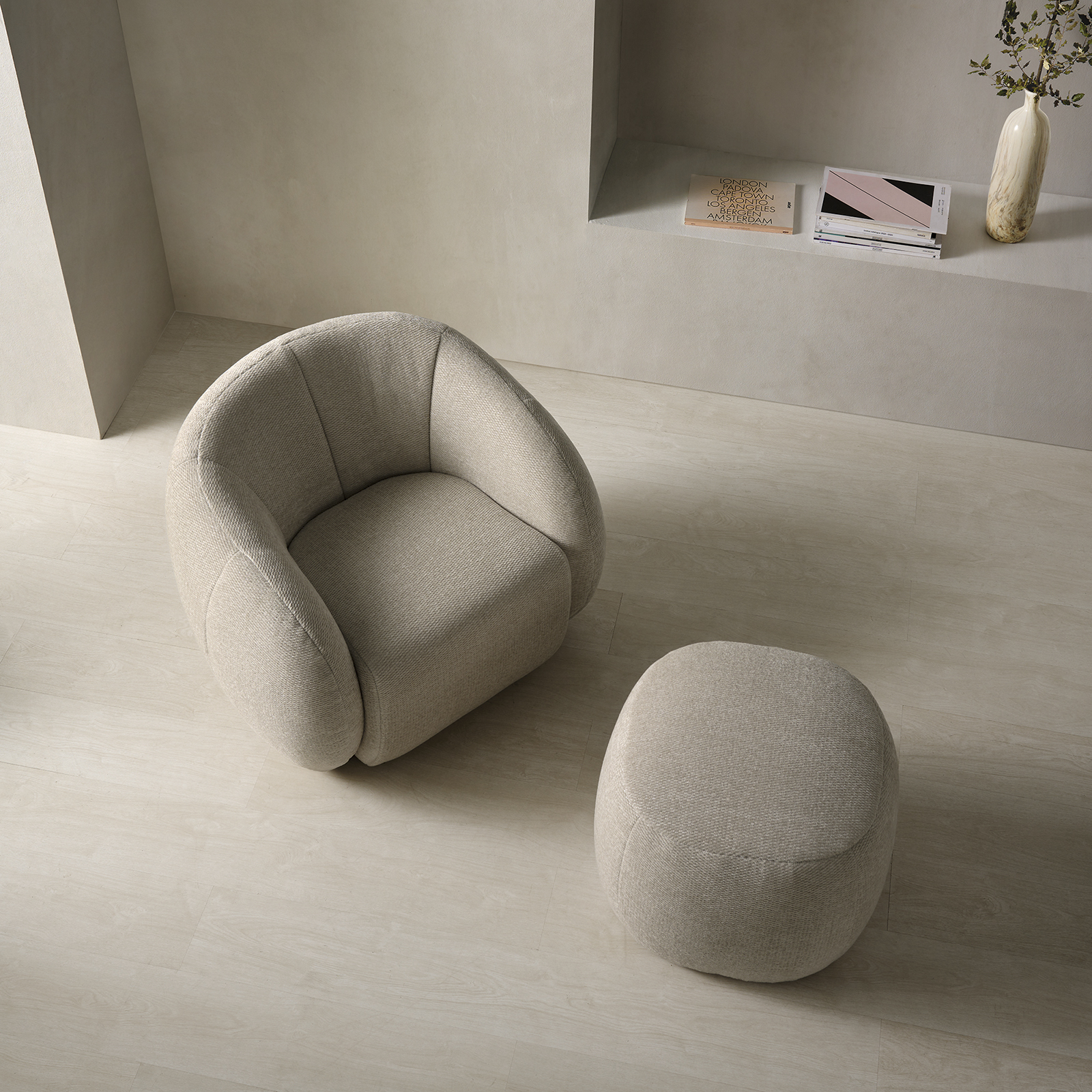 Fauteuil et Pouf ASIA Design | Marra Literie – Image 2