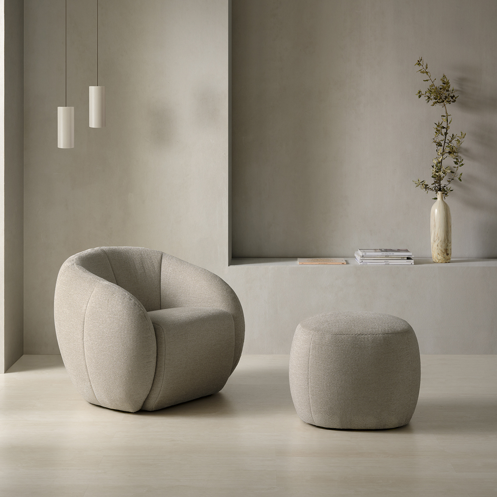 Fauteuil et Pouf ASIA Design | Marra Literie – Image 1