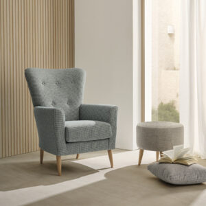 Fauteuil et Pouf LOIRE – Confort classique | Marra Literie